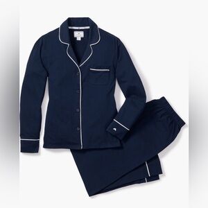 Petite Plum NEW Small Blue Women's Lux Pima Cotton Pajamas Set Mfg$138